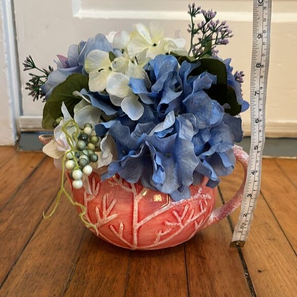 Blue and Orange Faux Floral Accents - Picture 6 of 6